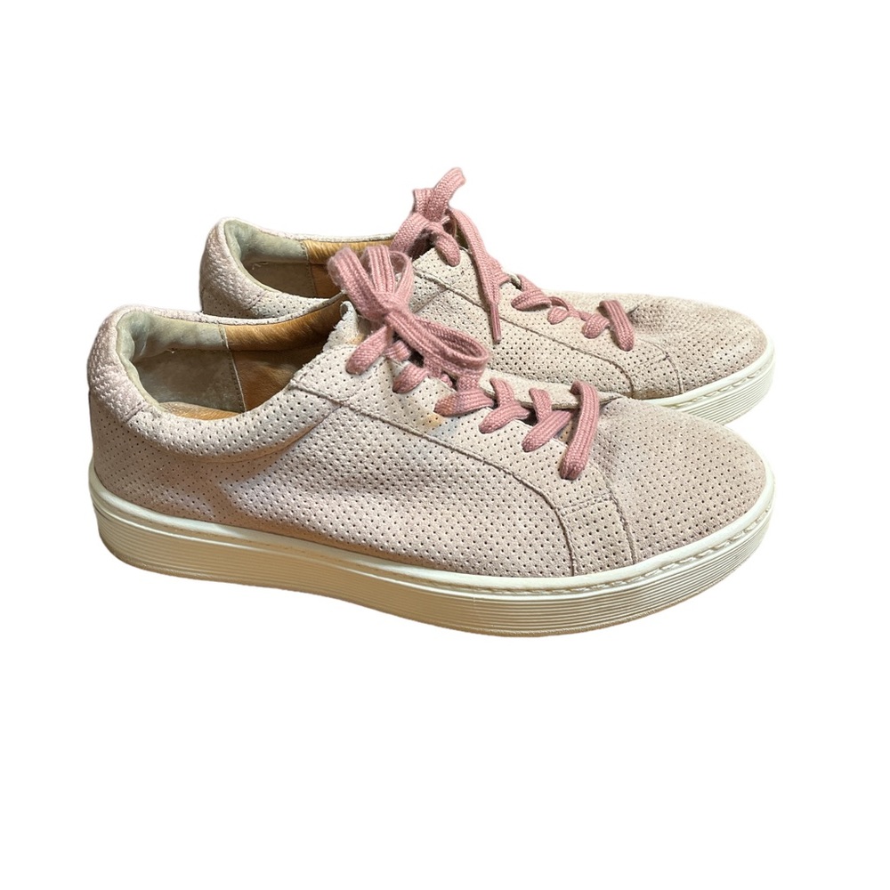 Pink Suede Sofft Sneakers ~ Size 8